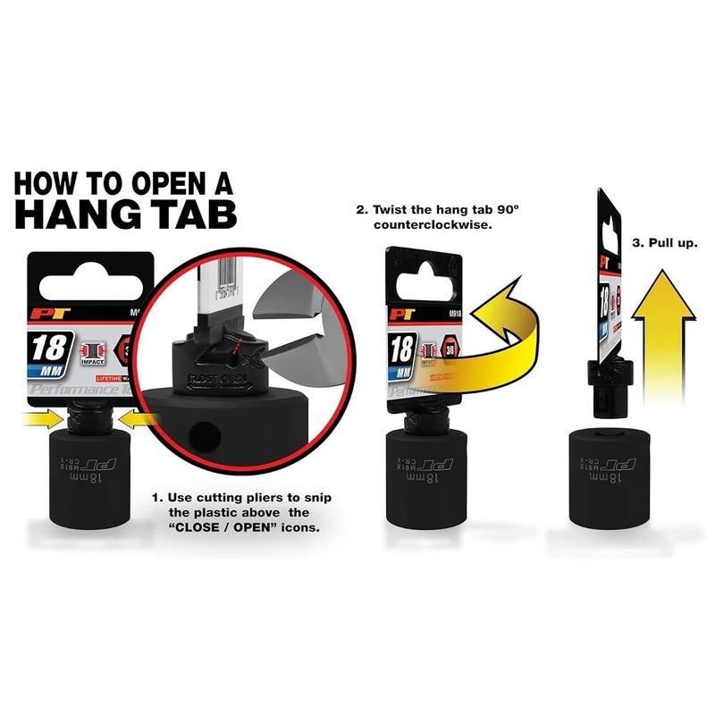 Performance Tool W34552 3/4-Inch Drive 12-Point SAE Standard Socket, 1-5/8-Inch - Image 4